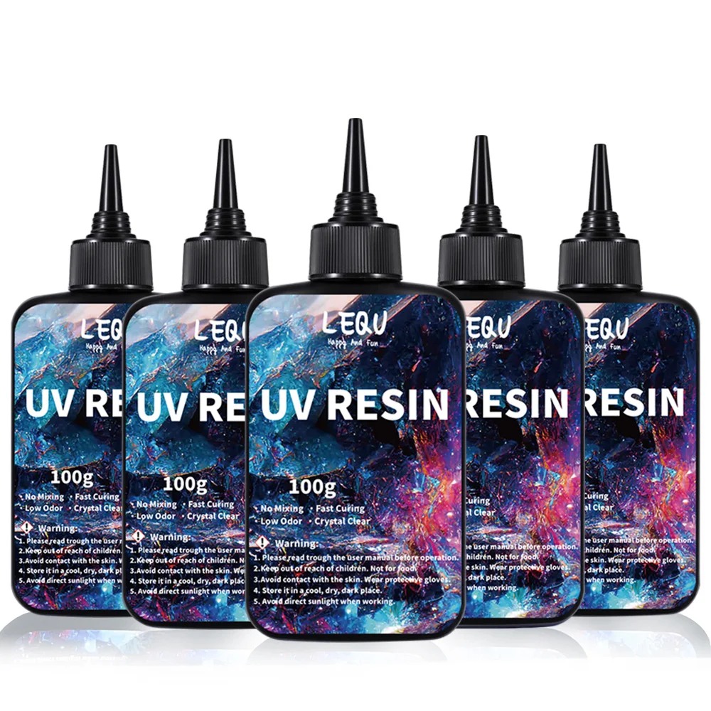 Epoxy Uv Resin Kit - 100g żywicy UV transparentnej, twarda, ulepszona
