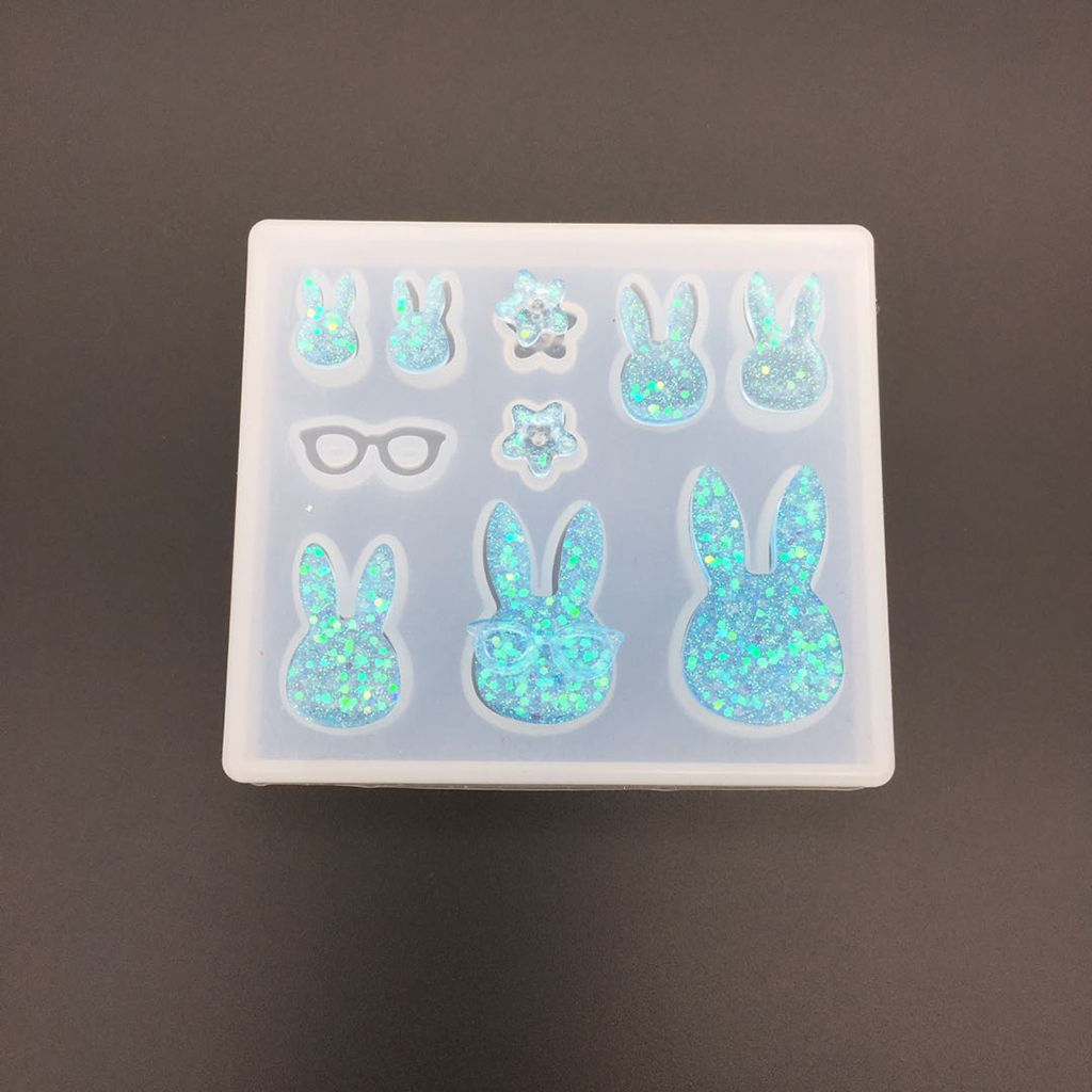 Flower Preservation Resin - 9 wzorów silikonowa forma królik kwiaty