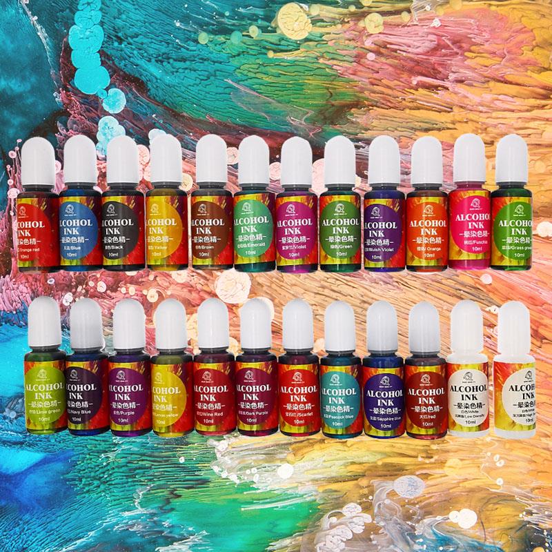 Resin Dye Alcohol - 24 kolor 10ml Art Ink alkohol