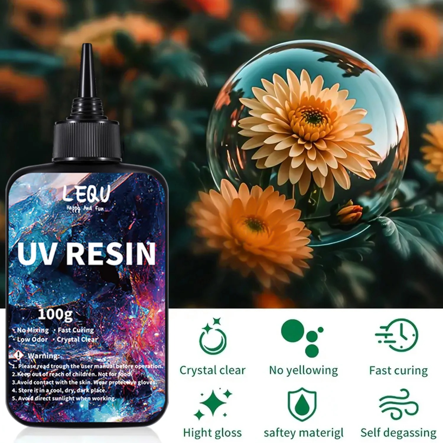 100g żywicy UV transparentnej, – Epoxy Uv Resin Kit recenzja i cena